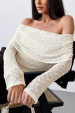 Off-Shoulder Textured Tank Top