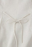 Button-Front Sleeveless Top & Skirt Set