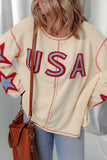 Star Patch Casual Knit Top