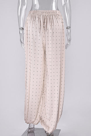 Polka Dot Casual Pants