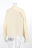 Asymmetrical Neckline Blouse