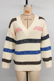 Striped V-Neck Sweater