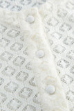 Button-Front Lace Blouse