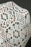 Eyelet Lace Twist-Front Blouse