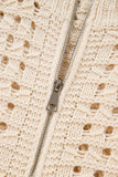 Zip-Front Crochet Cardigan