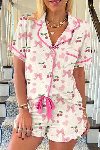 Floral Print Pajama Set