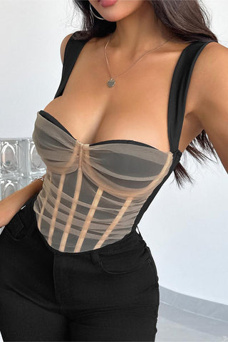 Mesh Corset Tank