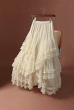 Layered Skirt with Ruffle Details