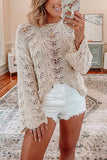 Elegant Lace Knit Sweater