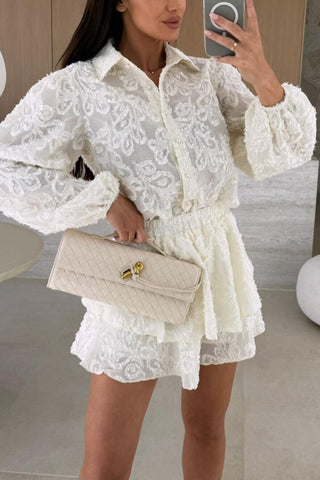 Elegant Layered Short Set