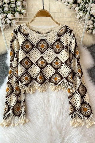 Crochet Fringe Sweater