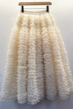 Layered Ruffle Maxi Skirt