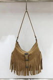 Fringe Buckle Shoulder Bag