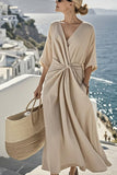 Elegant Knotted Casual Dress
