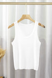 Ribbed Scoop Neck Tank Top