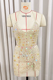 Crochet Sequin Mesh Cover-Up Set
