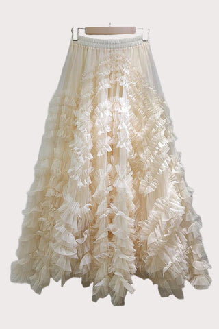 Ruffle Tiered Maxi Skirt