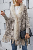 Fringed Leopard Cardigan