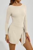 Long Sleeve Tennis Mini Dress