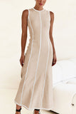 Sleeveless Long Casual Dress