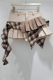 Asymmetrical Layered Mini Skirt