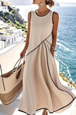 Flowing Sleeveless Casual Dress