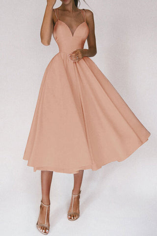 Elegant Spaghetti Strap Evening Dress