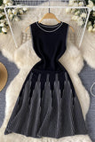 Sleeveless Striped Casual Dress