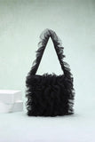 Ruffled Tote Handbag