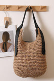 Woven Tote with Stylish Handle