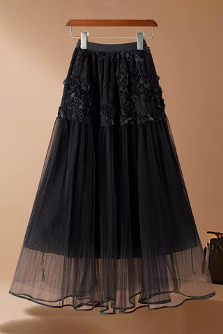 Floral Embellished Skirt