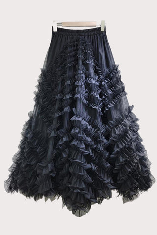 Ruffle Tiered Maxi Skirt