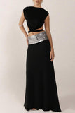 Cutout Crop Top and Skirt Set