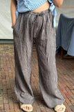 Striped Wide-Leg Pants