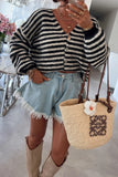 Casual Vibes Striped Cardigan