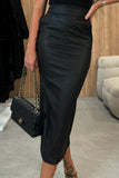 Sleek High-Waist Maxi Skirt