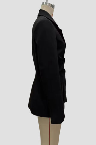 Elegant Belted Blazer Set