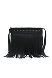 Fringe Crossbody Bag with Stud Detail