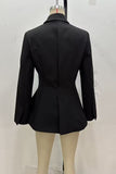 Elegant Belted Blazer Set