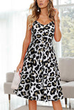 Buttoned Floral Casual Dress