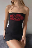 Strapless Floral Tank Top