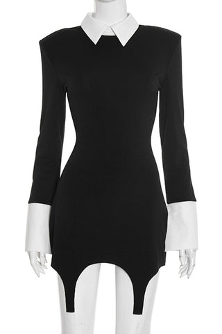 Collar Detail Casual Dress