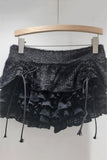 Tiered Ruffle Casual Shorts