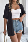 Open-Front Knit Cardigan