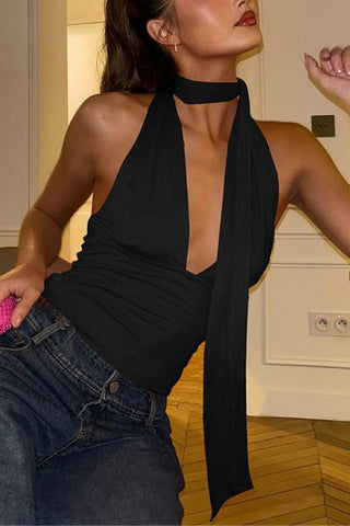 Stylish Halter Tank Top