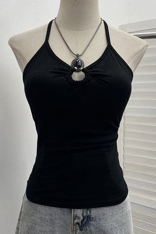 Chic Ring-Detail Tank Top