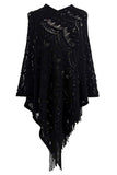Elegant Lace Fringe Shrug