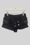 Button-Detail Casual Shorts