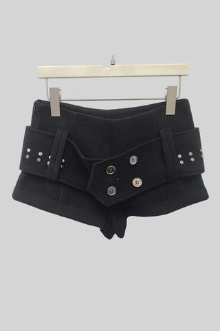 Button-Detail Casual Shorts
