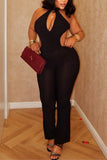 Halter Cutout Jumpsuit
